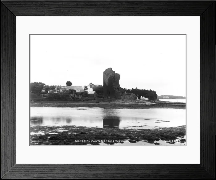 Framed Print : Sketerick Castle Across the Dorn Framed Print : Sketerick Castle Across the Dorn