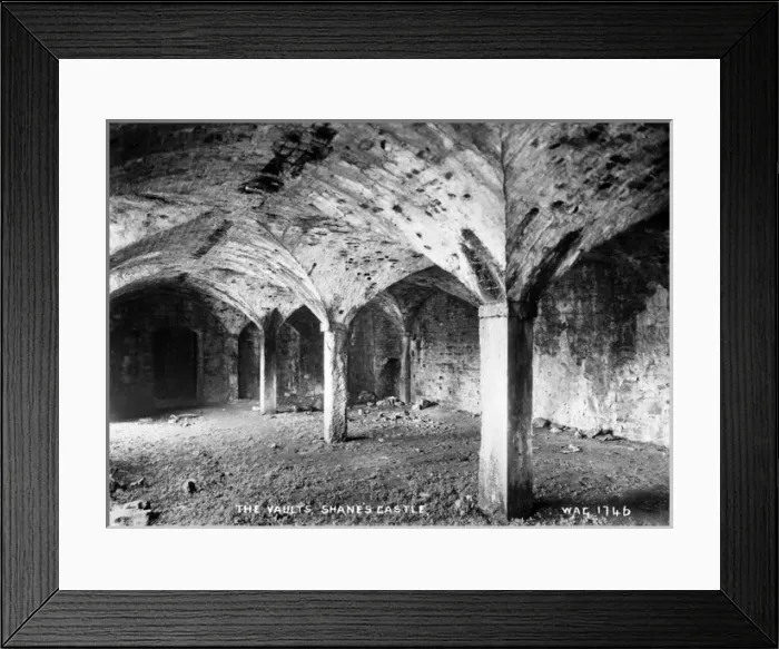 Framed Print : The Vaults, Shanes Castle Framed Print : The Vaults, Shanes Castle