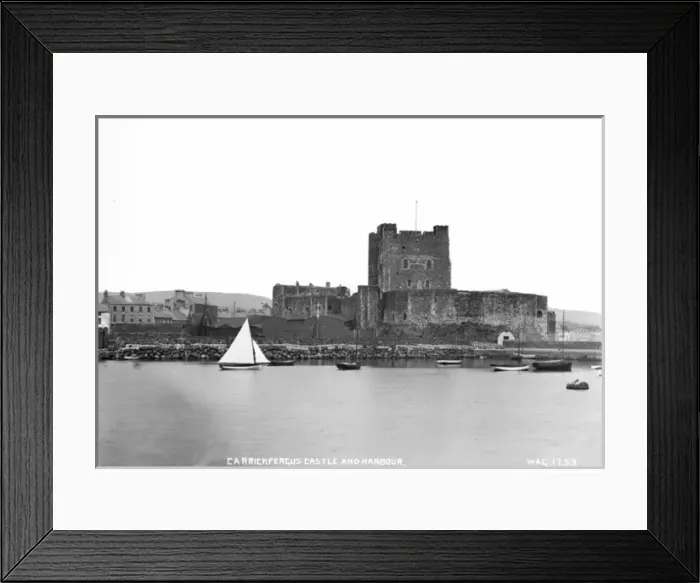 Framed Print : Carrickfergus Castle and Harbour Framed Print : Carrickfergus Castle and Harbour