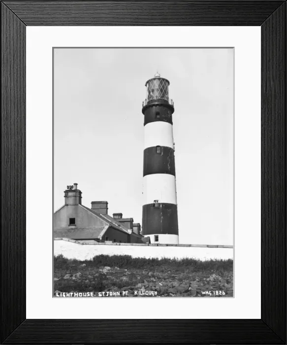Framed Print : Lighthouse. St. John Pt. Killough Framed Print : Lighthouse. St. John Pt. Killough