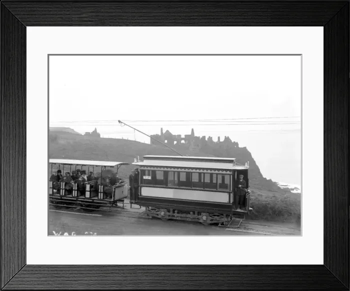 Framed Print : Causeway Tram at Dunluce Framed Print : Causeway Tram at Dunluce