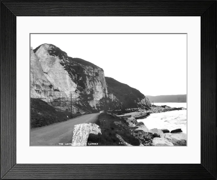Framed Print : The White Cliffs of Glenarm Framed Print : The White Cliffs of Glenarm