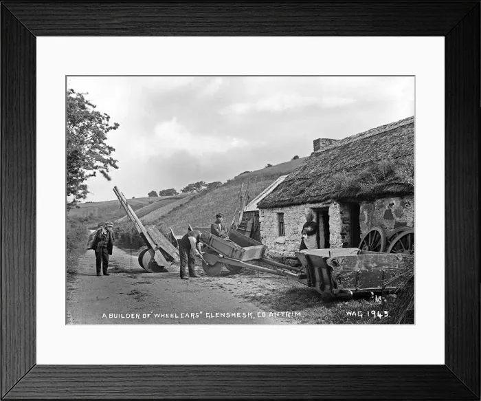 Framed Print : A Builder of Wheel Cars Glenshesk, Co. Antrim Framed Print : A Builder of Wheel Cars Glenshesk, Co. Antrim