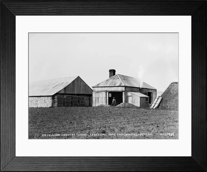 Framed Print : Kieselguhr Industry, Toome, Grants Calcining and Grinding F Framed Print : Kieselguhr Industry, Toome, Grants Calcining and Grinding F