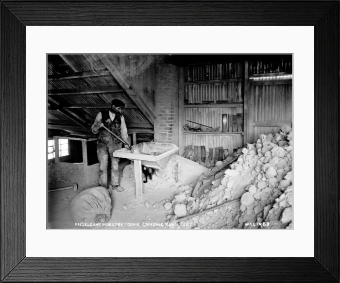 Framed Print : Kieselguhr Industry, Toome, Grinding Bann Clay