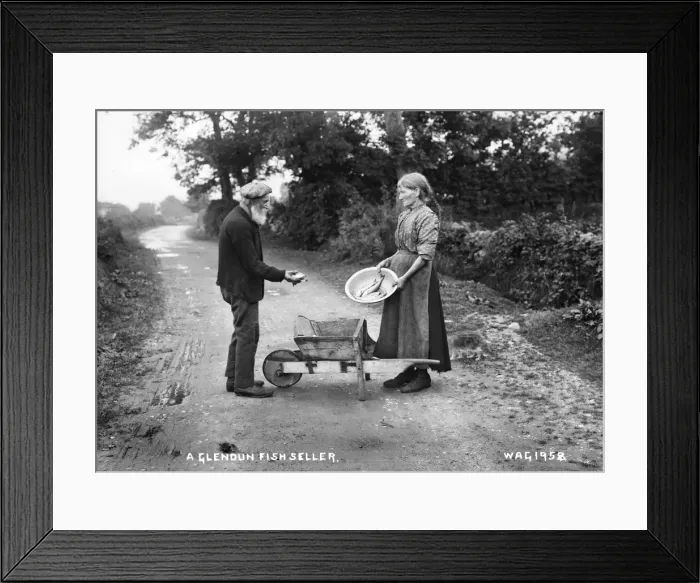 Framed Print : A Glendun Fish Seller Framed Print : A Glendun Fish Seller