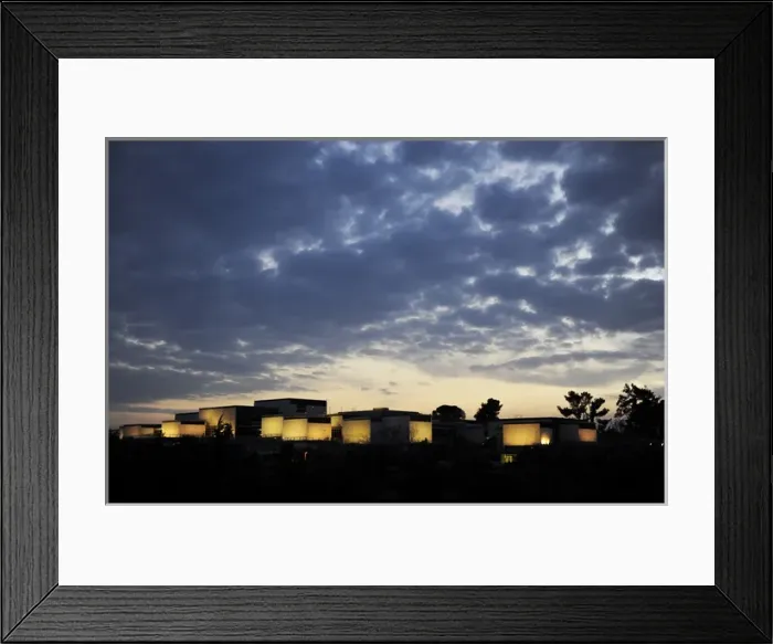 Framed Print : Israel. Jerusalem. Museum. Exterior. Night view Framed Print : Israel. Jerusalem. Museum. Exterior. Night view