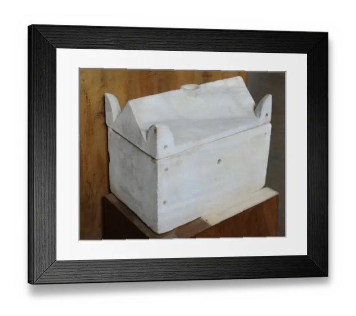 Framed Print : Marble box for Christian relics. Kefar Yassif. Byzantine per Framed Print : Marble box for Christian relics. Kefar Yassif. Byzantine per