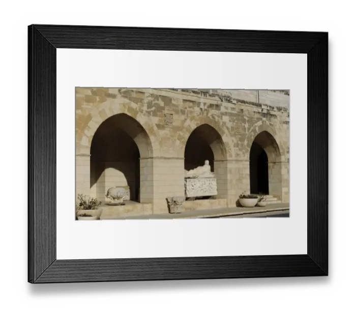 Framed Print : Israel. Jerusalem. Rockefeller Archaeological Museum. Courty Framed Print : Israel. Jerusalem. Rockefeller Archaeological Museum. Courty