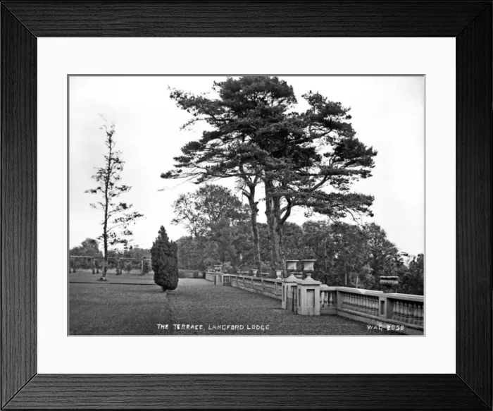 Framed Print : The Terrace, Langford Lodge Framed Print : The Terrace, Langford Lodge