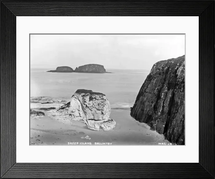 Framed Print : Sheep Island, Ballintoy Framed Print : Sheep Island, Ballintoy