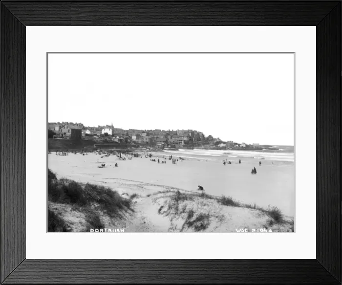 Framed Print : Portrush - as above but with lots of people on the beach Framed Print : Portrush - as above but with lots of people on the beach