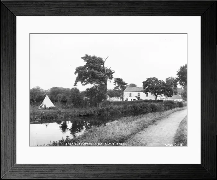 Framed Print : Lagan Towpath near Shaws Bridge Framed Print : Lagan Towpath near Shaws Bridge