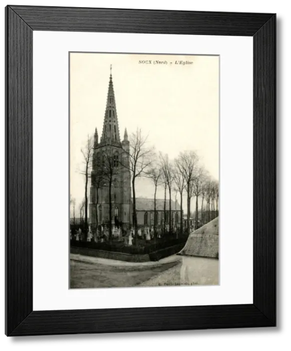 Framed Print : Socx, France - Saint Leger Church Framed Print : Socx, France - Saint Leger Church