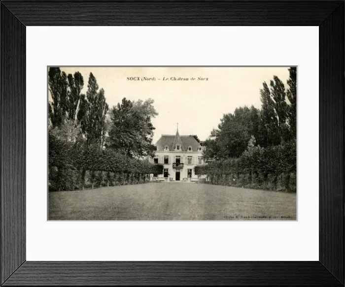 Framed Print : Socx, France - large Chateau and gardens Framed Print : Socx, France - large Chateau and gardens