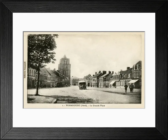 Framed Print : Wormhoudt, France - Grand Place Framed Print : Wormhoudt, France - Grand Place