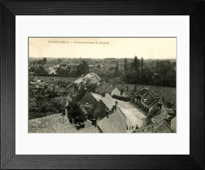 Framed Print : Esquelbecq, France - the road towards Bergues Framed Print : Esquelbecq, France - the road towards Bergues