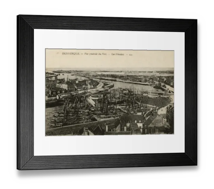 Framed Print : Dunkirk, France - general view of the Port Framed Print : Dunkirk, France - general view of the Port