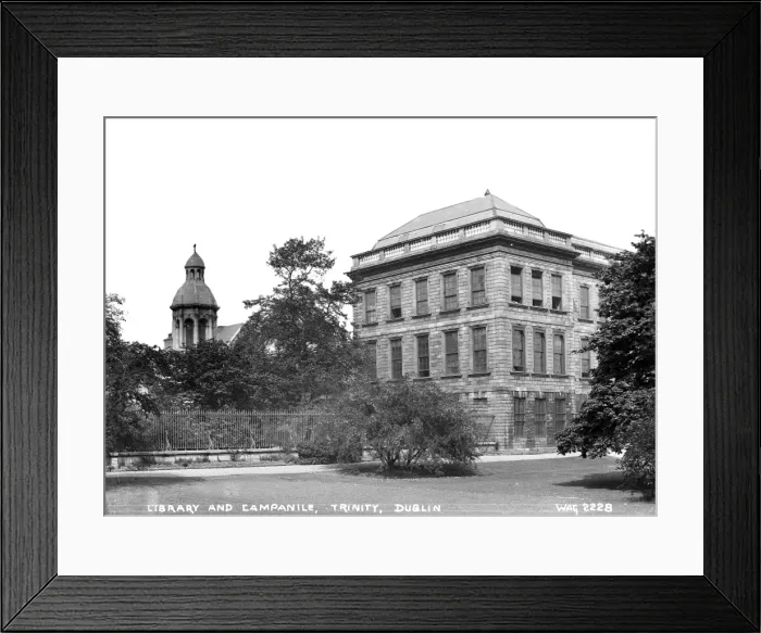 Framed Print : Library and Campanile, Trinity, Dublin