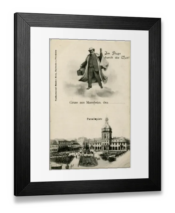 Framed Print : Paradeplatz in Mannheim, Germany Framed Print : Paradeplatz in Mannheim, Germany