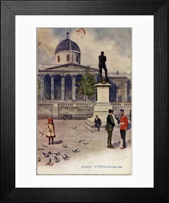 Framed Print : National Gallery, Trafalgar Square, London, Statue of Gordon Framed Print : National Gallery, Trafalgar Square, London, Statue of Gordon