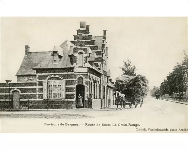 Bergues, France - Red Cross building