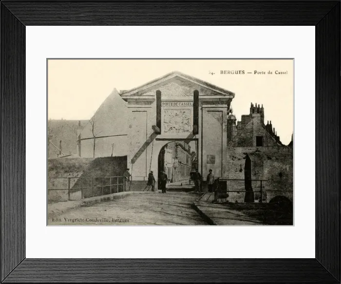 Framed Print : Porte de Cassel city gate, Bergues, France Framed Print : Porte de Cassel city gate, Bergues, France