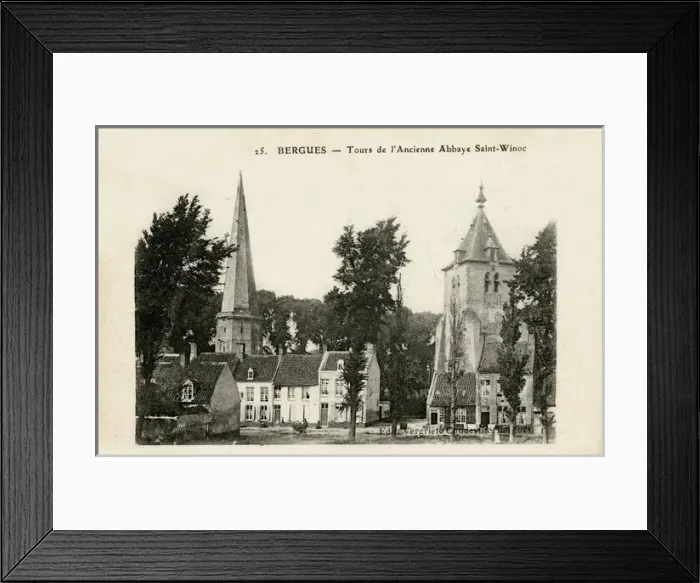Framed Print : Bergues, France - the Saint Winoc Abbey Framed Print : Bergues, France - the Saint Winoc Abbey