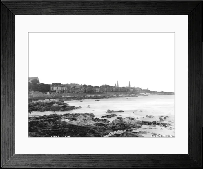 Framed Print : Kingstown - view as above but further back Framed Print : Kingstown - view as above but further back