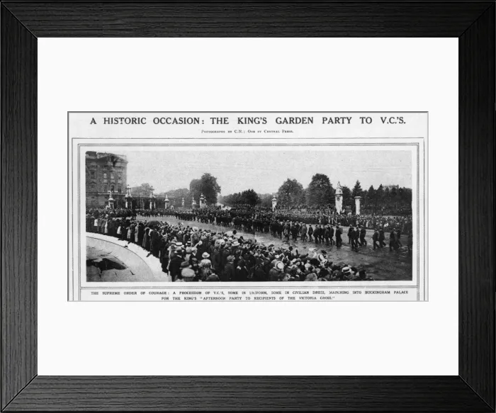Framed Print : The garden party to V. C.s at Buckingham Palace Framed Print : The garden party to V. C.s at Buckingham Palace