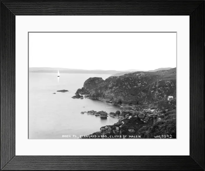 Framed Print : Doon Pt, Glengadd Head, Cliffs of Malen Framed Print : Doon Pt, Glengadd Head, Cliffs of Malen