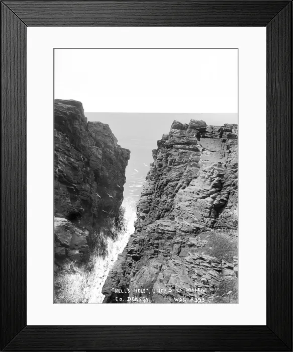 Framed Print : Hells Hole, Cliffs of Malen, Co. Donegal Framed Print : Hells Hole, Cliffs of Malen, Co. Donegal