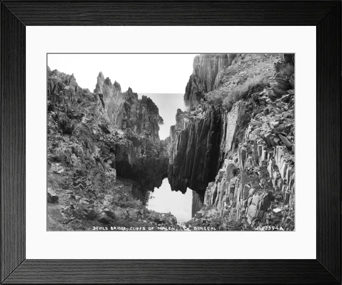 Framed Print : Devils Bridge, Cliffs of Malen, Co. Donegal Framed Print : Devils Bridge, Cliffs of Malen, Co. Donegal