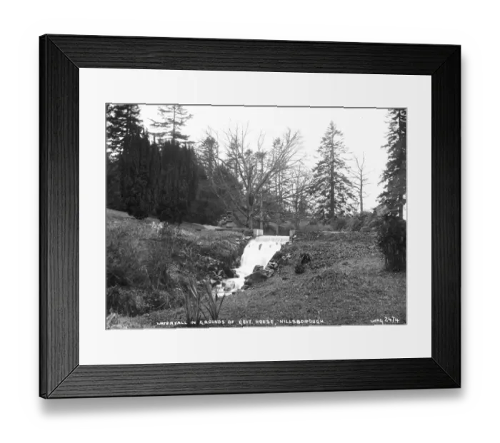 Framed Print : Waterfall in Grounds of Govt. House, Hillsborough Framed Print : Waterfall in Grounds of Govt. House, Hillsborough
