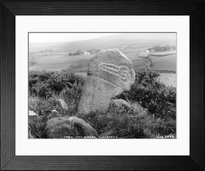 Framed Print : Cross With Shears, Glenshesk Framed Print : Cross With Shears, Glenshesk