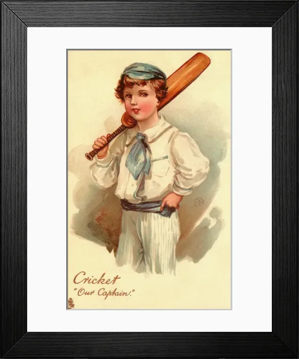 Framed Print : Outdoor games. Cricket Framed Print : Outdoor games. Cricket