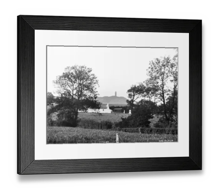 Framed Print : Scrabo - a view of the tower with a farm in the foreground Framed Print : Scrabo - a view of the tower with a farm in the foreground