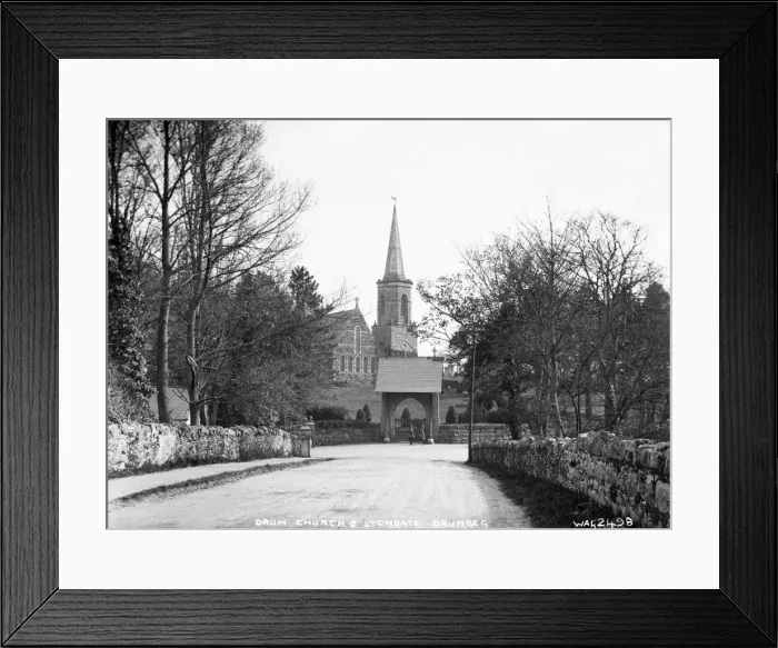 Framed Print : Drum Church and Lychgate, Drumbeg Framed Print : Drum Church and Lychgate, Drumbeg