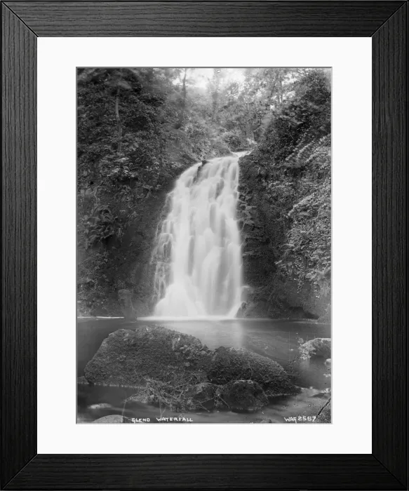 Framed Print : Gleno Waterfall Framed Print : Gleno Waterfall
