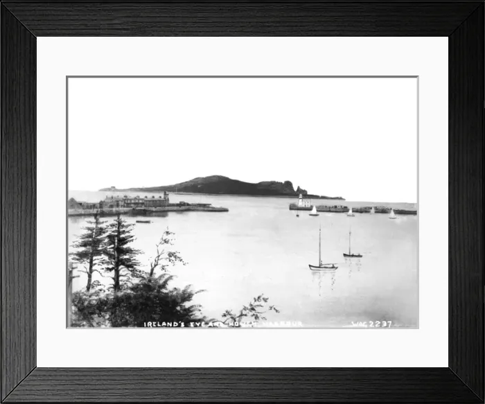 Framed Print : Irelands Eye and Howth Harbour Framed Print : Irelands Eye and Howth Harbour
