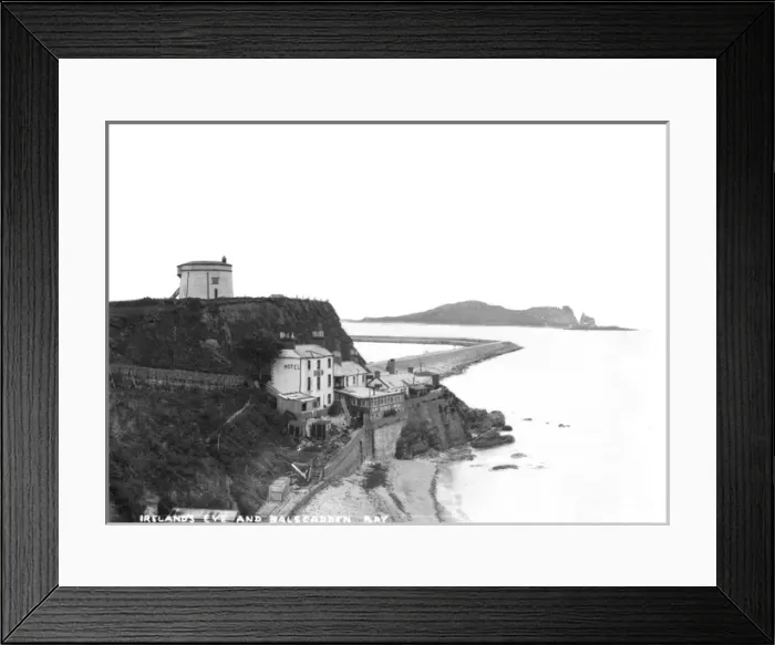 Framed Print : Irelands Eye and Balscaddan Bay Framed Print : Irelands Eye and Balscaddan Bay