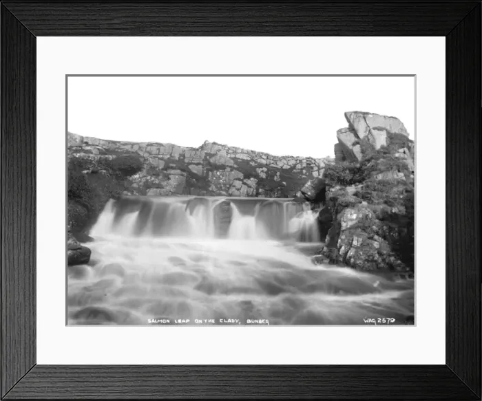 Framed Print : Salmon Leap on the Clady, Bunbeg Framed Print : Salmon Leap on the Clady, Bunbeg