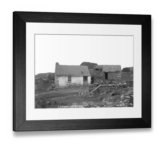 Framed Print : A Donegal Cabin, Rosguil Framed Print : A Donegal Cabin, Rosguil