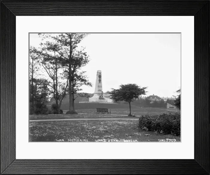 Framed Print : War Memorial, Ward Park, Bangor Framed Print : War Memorial, Ward Park, Bangor