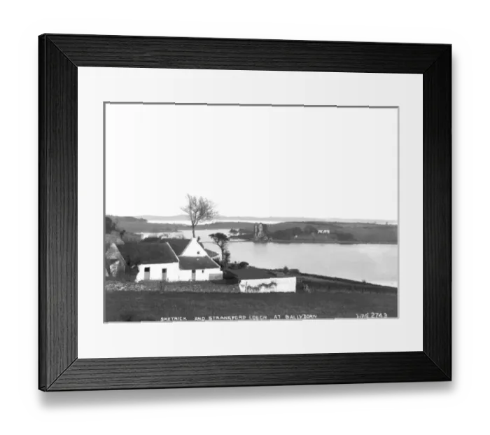 Framed Print : Sketrick and Strangford Lough at Ballydorn Framed Print : Sketrick and Strangford Lough at Ballydorn