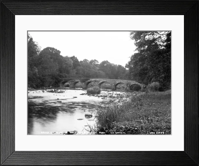 Framed Print : Bridge on the R. Maine at Shanes Castle Park, Co. Antrim Framed Print : Bridge on the R. Maine at Shanes Castle Park, Co. Antrim