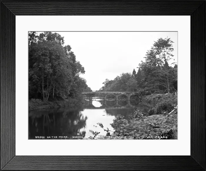 Framed Print : Bridge on the R. Maine, Shanes Castle Park, Co. Antrim