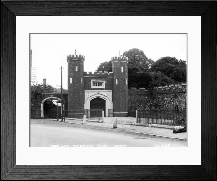 Framed Print : Tudor Gate, Masserene Park, Antrim Framed Print : Tudor Gate, Masserene Park, Antrim