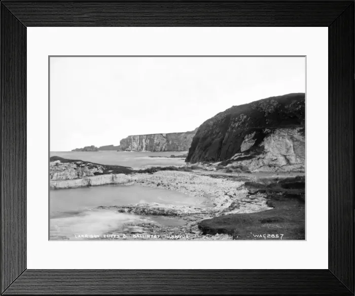 Framed Print : Larriban Cliffs and Ballintoy Harbour Framed Print : Larriban Cliffs and Ballintoy Harbour