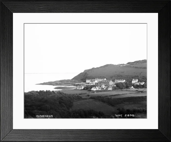 Framed Print : Cushendun - a panorama of the town, taken from a distance Framed Print : Cushendun - a panorama of the town, taken from a distance